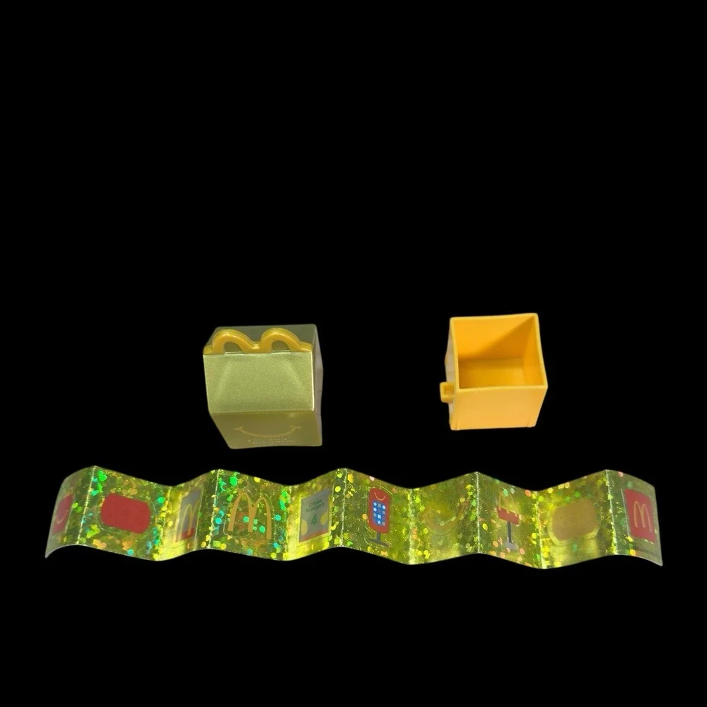 Happy‎ Meal Toy Lil Mcdonalds GOLD BOX with Stickers #21 2025 CHASE
